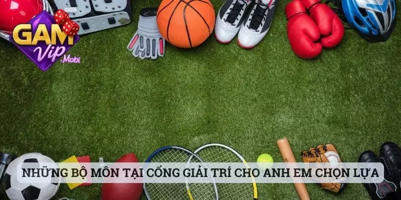 Những bộ môn có mặt tại cổng giải trí cho anh em chọn lựa